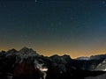 Mountain stars time lapse