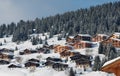 Mountain station in alps