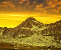 Mountain Strbsky Stit at sunset.