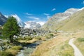 Mountain stream in Alps