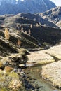 Mountain Stream in Autumn Royalty Free Stock Photo