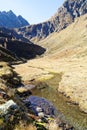 Mountain Stream in Autumn Royalty Free Stock Photo