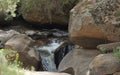 Mountain Stream Closeup. Rocky Mountain River Royalty Free Stock Photo