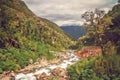 Mountain stream in canyon in Chile Royalty Free Stock Photo