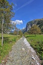 Mountain Stream at Greater Ahornboden in Autumn, Austria