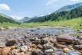 Mountain stream in the Nockberge mountains in Lungau, Austria Royalty Free Stock Photo
