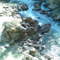 mountain stream, stone waters its beautiful