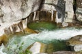 Mountain stream in the Valley Jerte Royalty Free Stock Photo