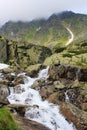 Mountain stream. A view of a mountain stream in National Park High Tatras, Slovakia Royalty Free Stock Photo