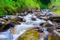 Mountain stream& x28;creek& x29; in the stones