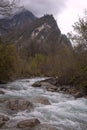 Mountain streams in late autumn.