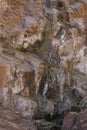 Mountain streams and vegetation in Malakot Mountain oasis tourist site. Dahab, South Sinai Governorate, Egypt