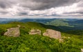 White boulders on the hillside Royalty Free Stock Photo