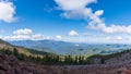 Mountain summer landscape. Siberian nature. Panorama