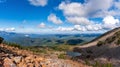 Mountain summer landscape. Siberian nature. Panorama