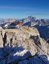 Mountain at summer - top of Lagazuoi, Dolomites, Italy Royalty Free Stock Photo