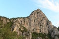 Mountain summit Cima Capi panorama near Riva del Garda in Italy Royalty Free Stock Photo