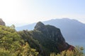 Mountain summit Cima Capi panorama near Riva del Garda, Italy Royalty Free Stock Photo