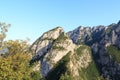 Mountain summit Cima Rocca panorama near Riva del Garda, Italy Royalty Free Stock Photo