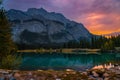 Mountain Sunrise At Cascade Ponds Royalty Free Stock Photo