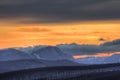 Mountain sunset Royalty Free Stock Photo