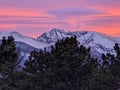 Mountain sunset Estes Park, Colorado