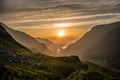 Snowdonia Sunset Royalty Free Stock Photo