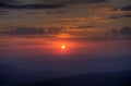 Mountain sunset summer Royalty Free Stock Photo