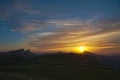 Mountain sunset summer Royalty Free Stock Photo
