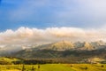 Mountain sunset - Tatras - high mountain in Europe. View from Poland side. Royalty Free Stock Photo