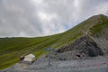 Mountain Symphony: Green Peaks Harmonizing with Blue Skies