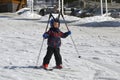 Snowy mountain slopes make it possible to ride even in spring