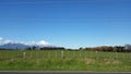 Mountain Taranaki farm land new zealand Royalty Free Stock Photo