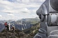 Mountain telescope Royalty Free Stock Photo