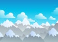 Mountain theme landscape 3