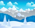 Mountain theme landscape 4