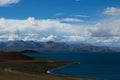 Siling Lake in Tibet Royalty Free Stock Photo