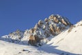 Mountain Tibetan Himalayan landscape in SiChuan province, China Royalty Free Stock Photo