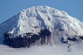 Mountain top of the Antarctic Peninsula Royalty Free Stock Photo