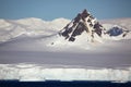 Mountain top of the Antarctic Peninsula Royalty Free Stock Photo