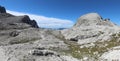 mountain top called CIMA ROSETTA in the European Alps in Northern Italy Royalty Free Stock Photo