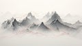 Whimsical Mountain Landscape With Realistic And Detailed Renderings