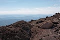 Mountain top landscape above the tree line