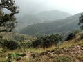 Mountain top View in winter