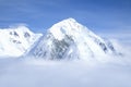 Mountain tops in St. Elias National Park and Preserve, Wrangell Mountains, Wrangell, Alaska Royalty Free Stock Photo