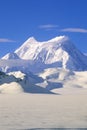 Mountain tops in St. Elias National Park and Preserve, Wrangell Mountains, Wrangell, Alaska Royalty Free Stock Photo