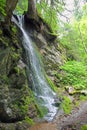 Mountain torrent with cascade, german landscape