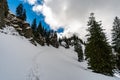 Mountain tour along the Alpenfreiheit premium trail near Oberstaufen