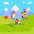 Mountain Tourism Concept