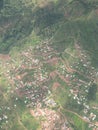 Mountain Town, Andes, Aerial View